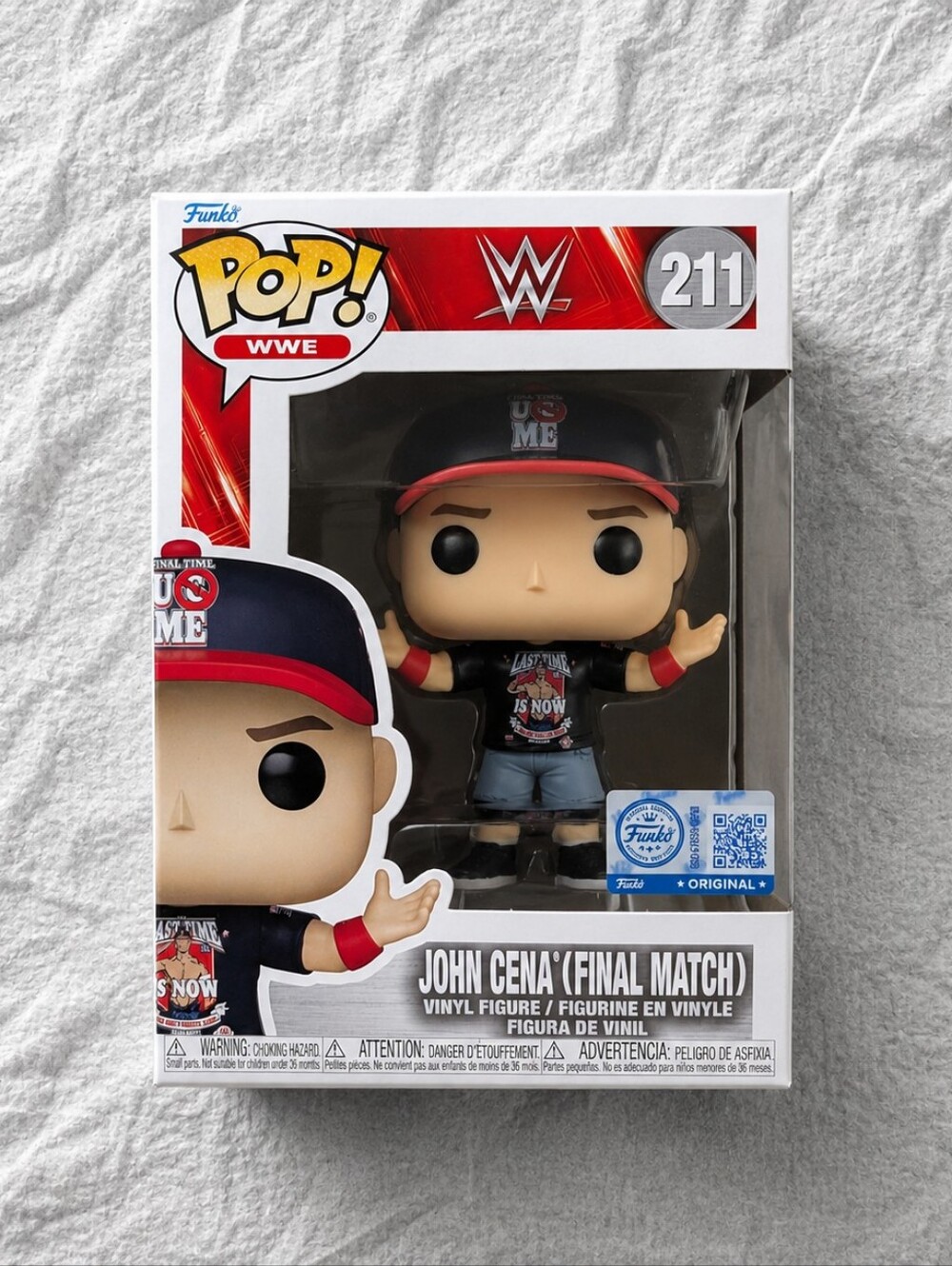 John Cena WWEFunko Pop  Final Match #211 Vinyl Figure New in Box WWE Collectible
